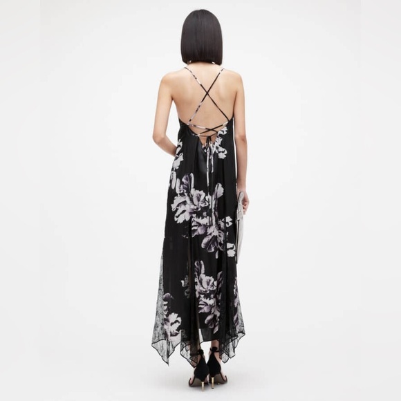 NWT $429 AllSaints Jasmine Floral Print Dress - Picture 5 of 13